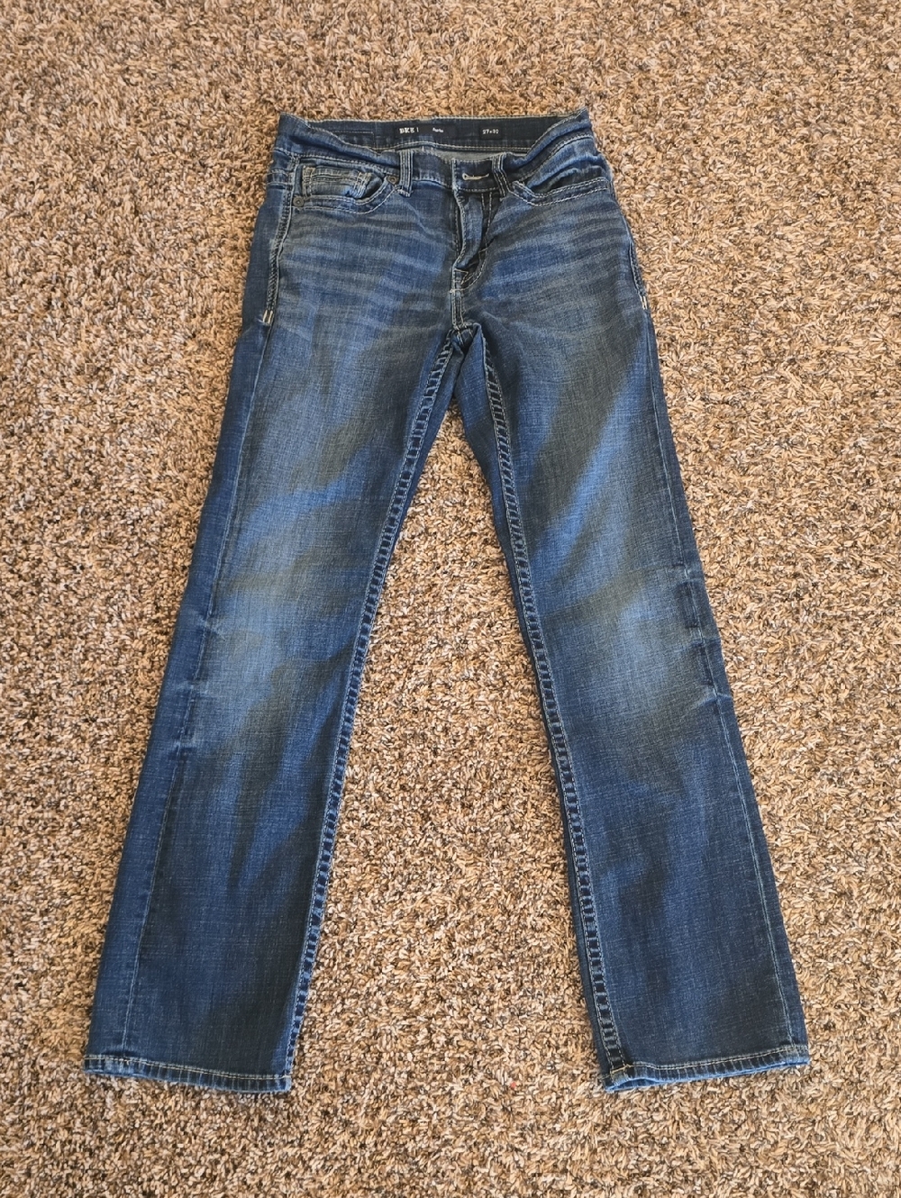BKE Aiden 27x32 Blue Straight-Leg Jeans